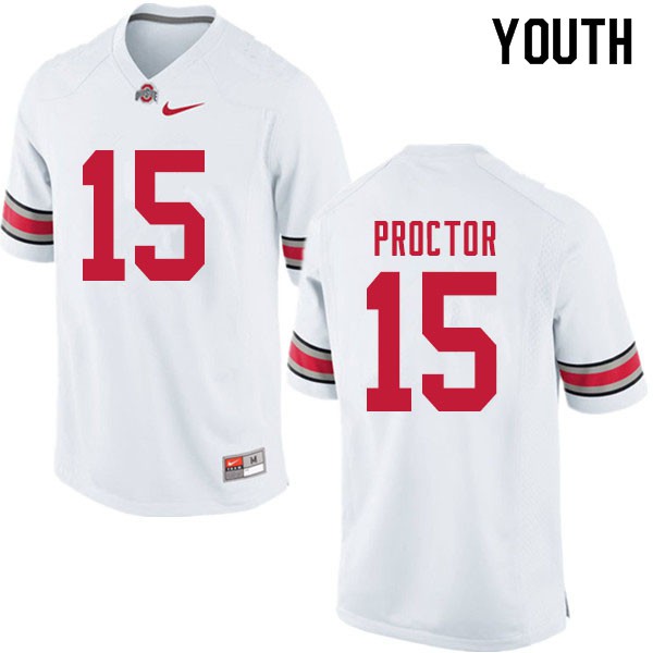 Ohio State Buckeyes #15 Josh Proctor Youth University Jersey White